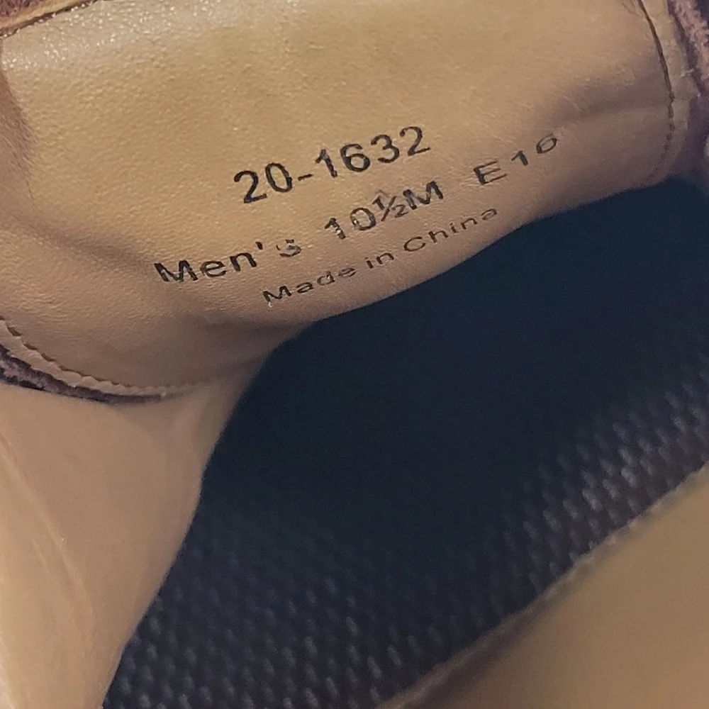 JOHNSTON & MURPHY Sheepskin Waterproof Dual Width Leather Oxford Sz 10.5